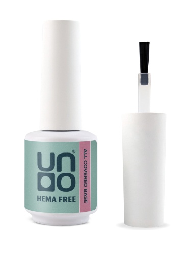 UNO, HEMA FREE, Гель-лак базовый All Covered Base Gel, 10 г Bubblegum фото 2