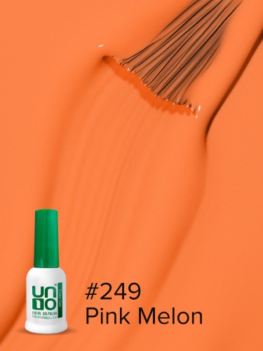 UNO, Гель-лак 249 Pink Melon - Розовая дыня, 8 мл фото 4